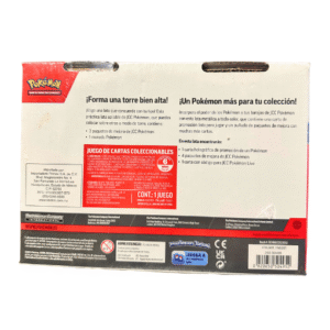 Pokemon Lata Koraidon ex (1 carta promocional foil y 4 sobres de mejora) + Lata Apilable Charizard Pack 2 (español)_2