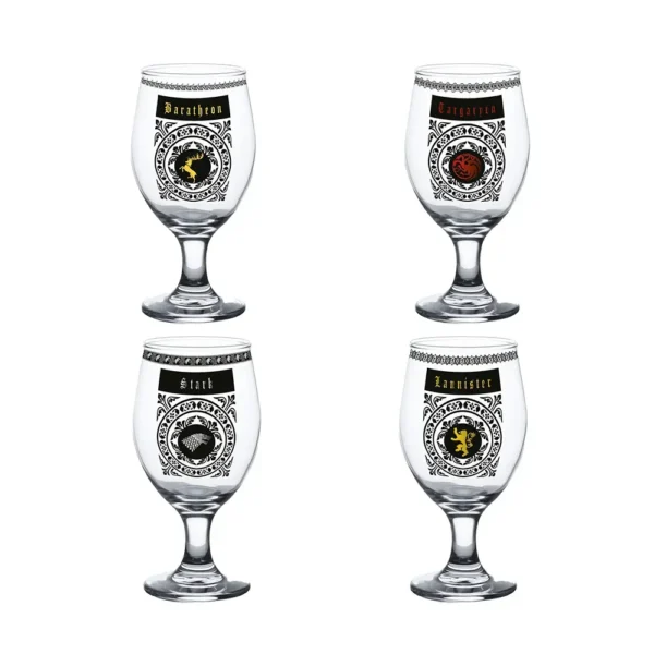 Game of Thrones Copas de Vidrio Casas de Westeros 4 Pack - Image 2