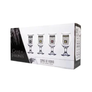 Game of Thrones Copas de Vidrio Casas de Westeros 4 Pack
